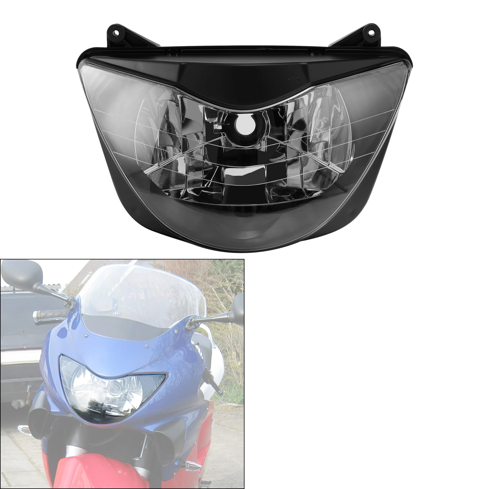 Motorcycle Front Headlight HeadLamp Assembly For Honda CBR 600 F4 1999 2000 ABS Plastic