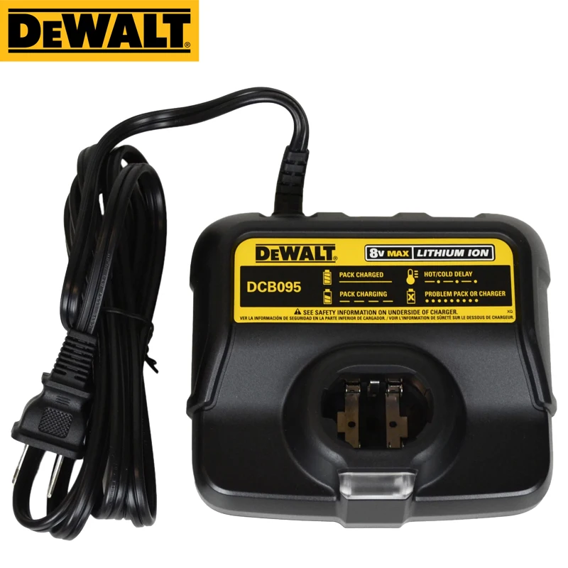 

DEWALT DCB095 Lithium Battery Charger 8V Max LED Indicator Light Power Tool Accessories Input Voltage 220V