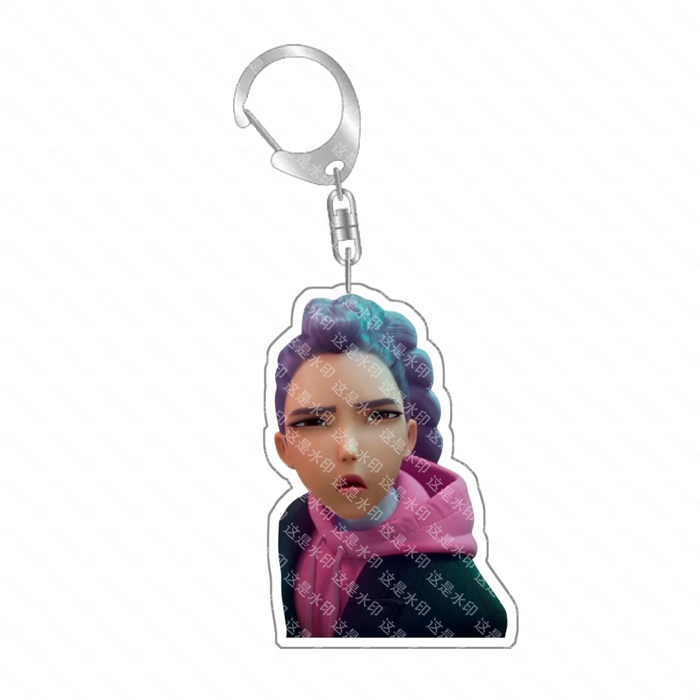 Anime Huntr-x K-Pop Demon Hunters Preorder Keychain - Fan Art Self Made Acrylic Classics Game Collection Toy Charm Girl Gift
