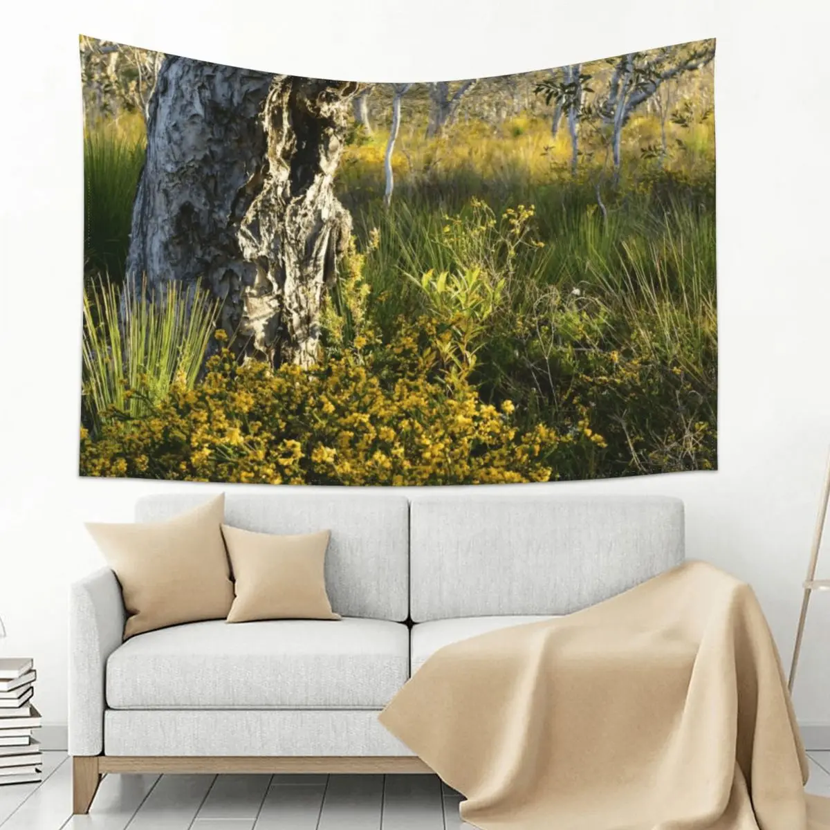 

Flowers and Trees Tapestry Home Decorations Wall Hanging Decor Bathroom Decor Tapestry