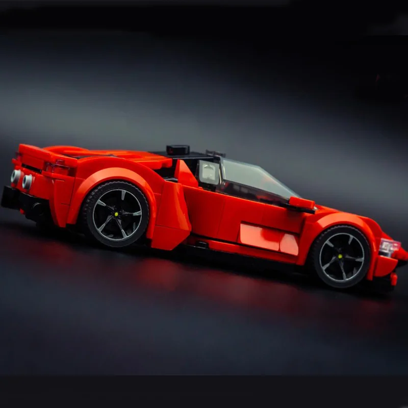 317 個新しい MOC シティハイウェイ SF90 スーパーカーモジュラー DIY クリエイティブ子供用ビルディングブロックギフト