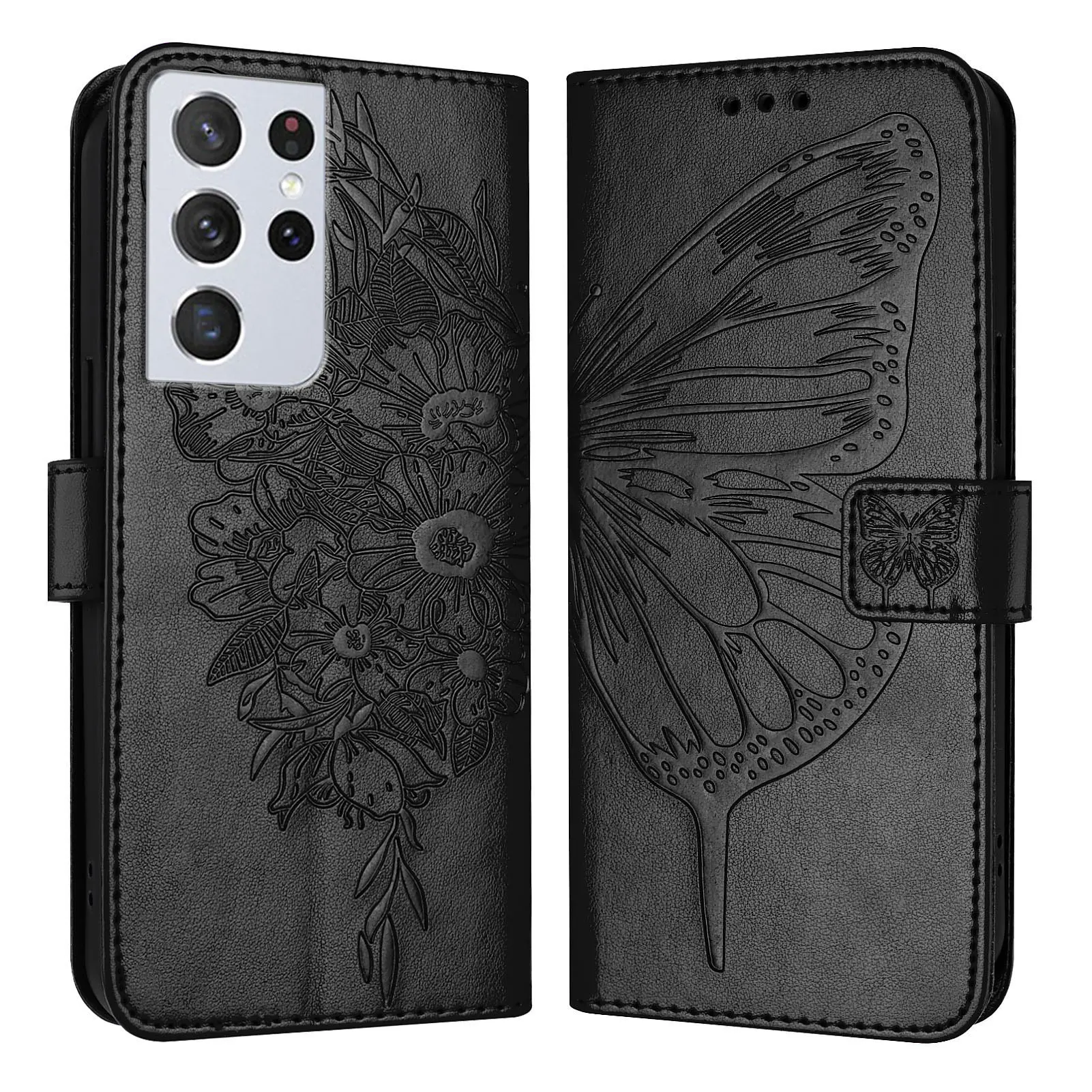 Flip Leather Wallet Case Card Holder Stand Cover For Samsung Galaxy S21 S20 Ultra S10 S9 S8 Plus FE S10e S7 S6 Edge