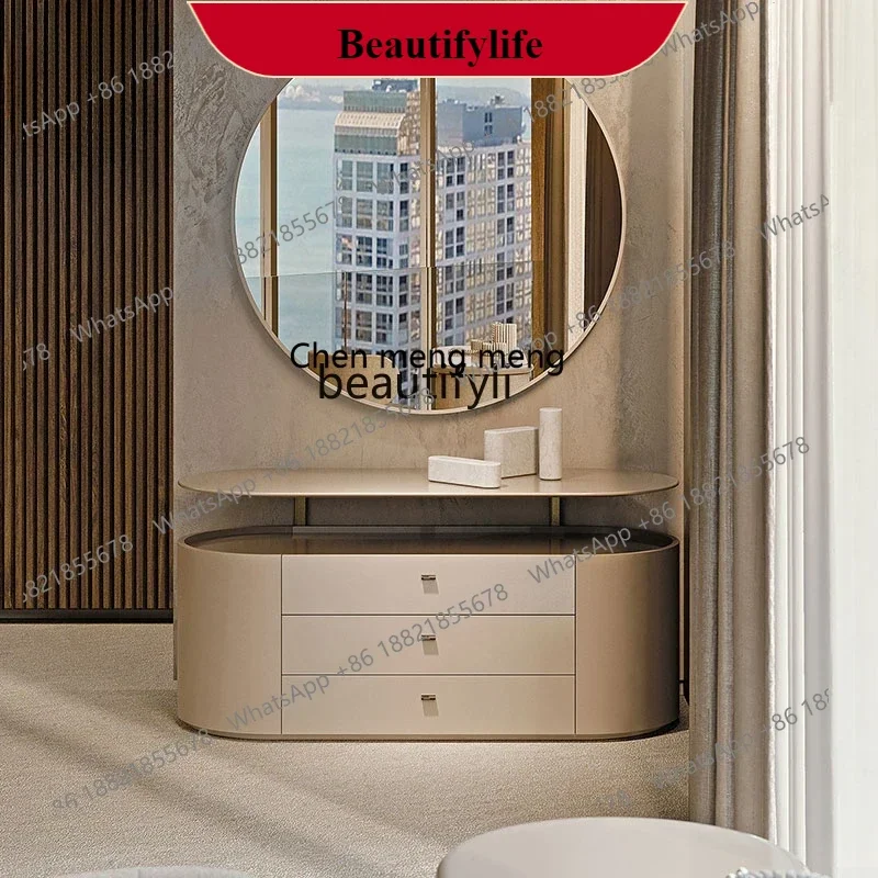 

G153 Modern Simple Storage Bedroom Bedside Table Designer Home Living Room Italian Light Luxury Storage Three-Bucket Cabinet