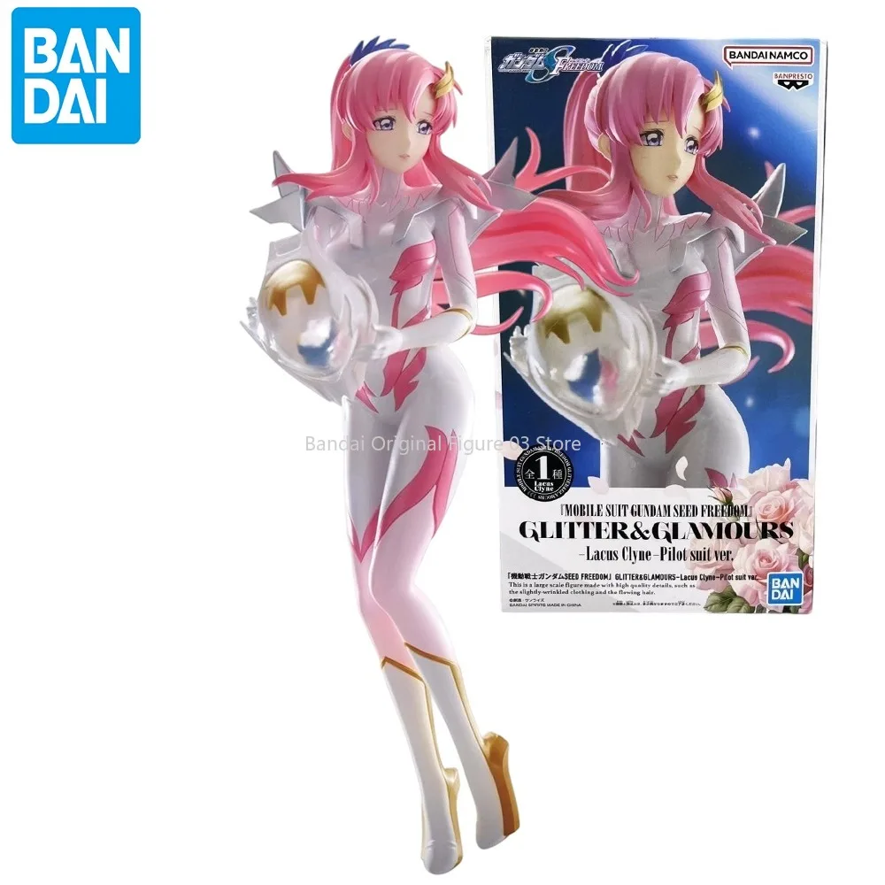 Original Bandai GLITTER & GLAMOURS Lacus Clyne ชุดนักบิน Ver อะนิเมะชุด GUNDAM SEED FREEDOM PVC ของเล่นรุ่น Action Figurine