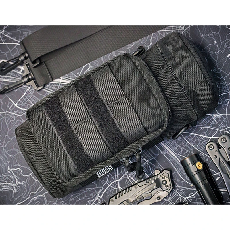 ONETIGRIS Outdoor Tactical EDC Water Bottle Pouch MOLLE Holder Camping Military Hunting Carrier Bracket Sports Kettle Bags