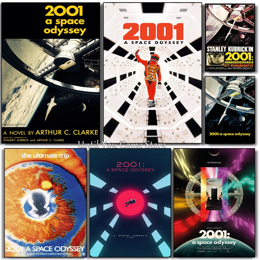 Classic Science Fiction Movies 2001 A Space Odysse Posters Print Canvas Pictures Home for Living Room Bedroom Wall Modern Decor