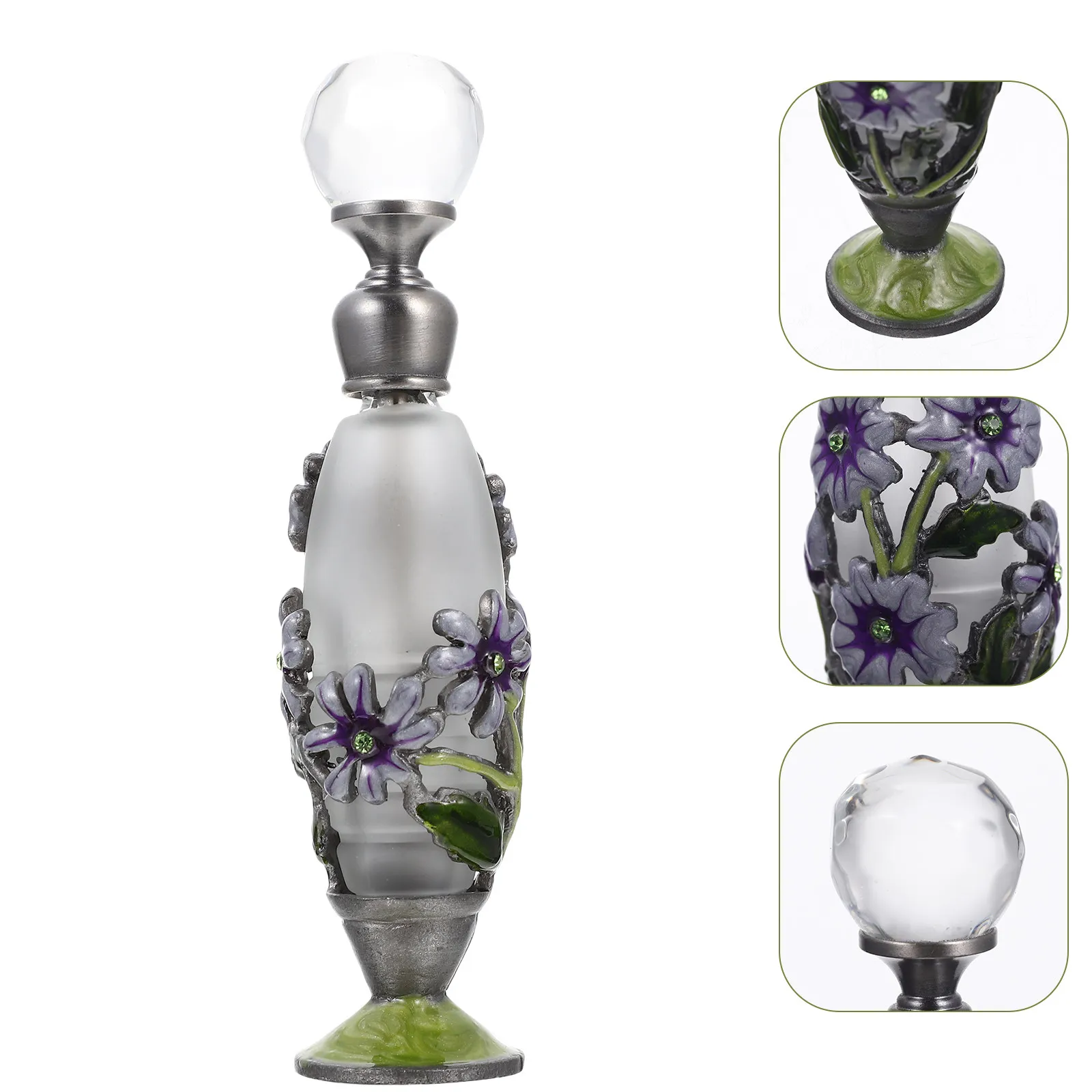 

Delicate Essential Oil Bottle Chic Multi-Purpose Glass Perfume Container Portable Refillable Bottle for Travel Storage