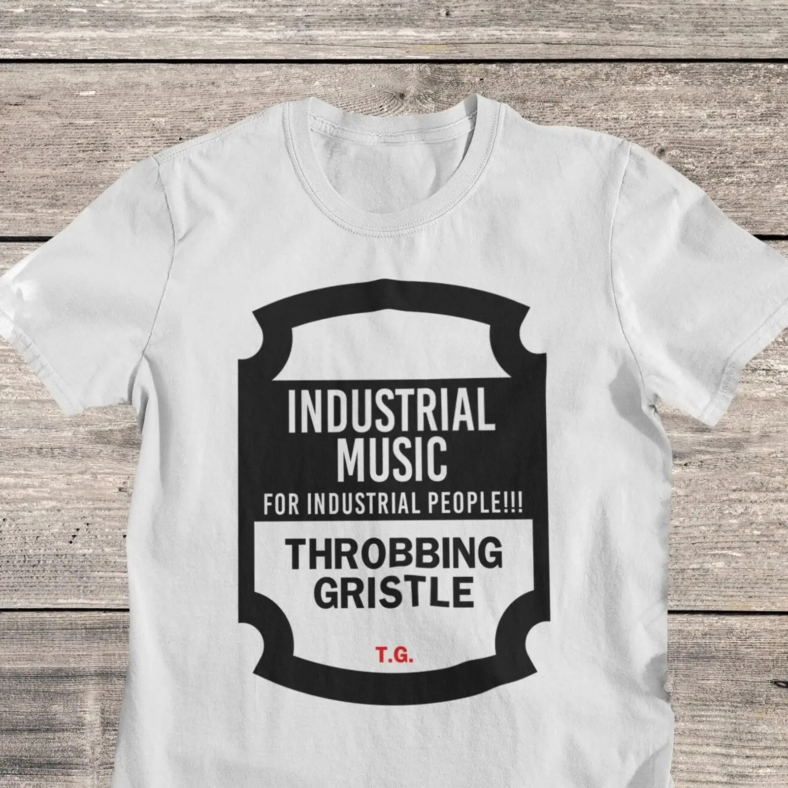 Throbbing Gristle T Shirt Industrial Music Band vintage Washed Top For Everyday Wear Slightly Versatile streetwear fashion