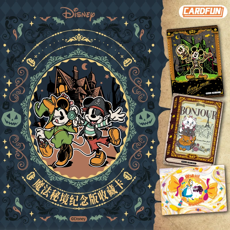 Card.Fun New Genuine Disney Magic Secret Collection Card Mickey Animation Peripheral Toys Card Halloween Gift