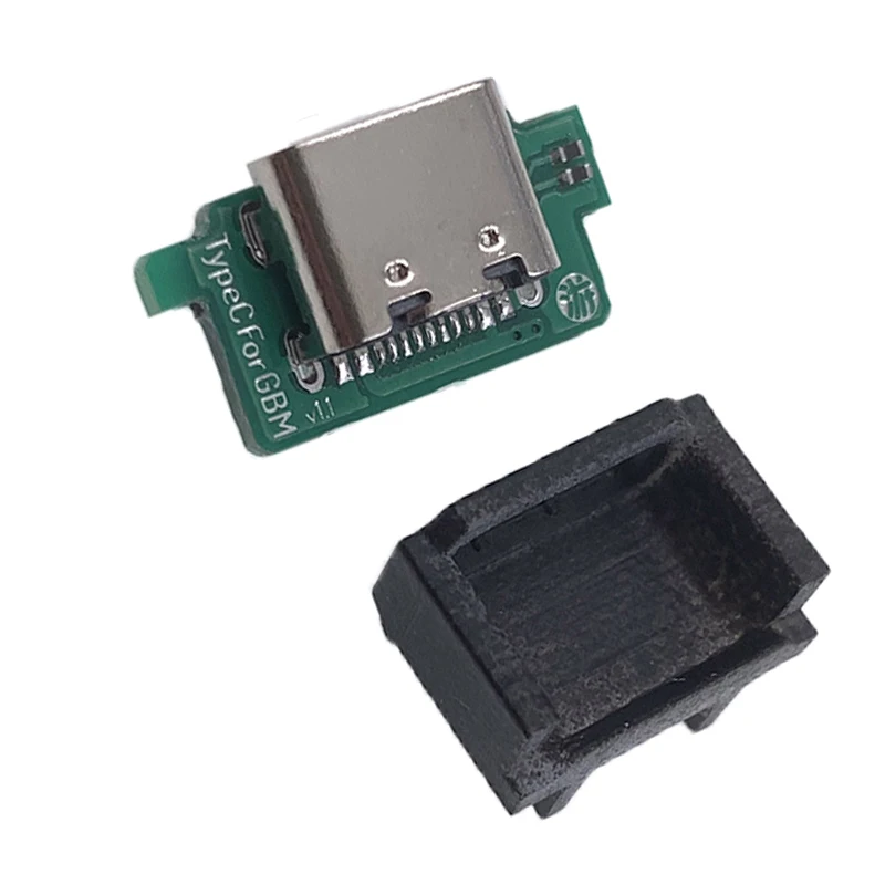 مجموعة واحدة من 5 قطع لاستبدال منفذ شحن Nintendo GBM إلى مقبس شحن USB-C Mod USB من النوع C
