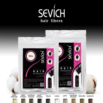 Sevich 10 couleurs fibre de cheveux 50g fibre de renforcement des cheveux poudre kératine croissance instantanée des cheveux Fiber recharge perte de cheveux produit de soin des cheveux