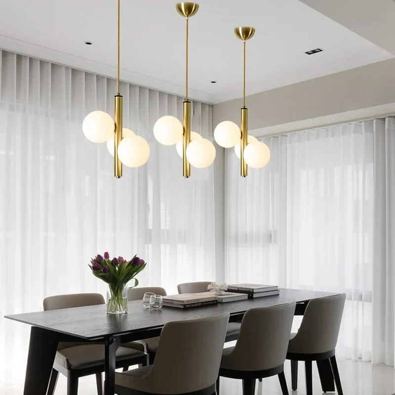 

simple postmodern led pendant lights plated rose gold wrought iron suspension lamp dining room bedroom hanglamp