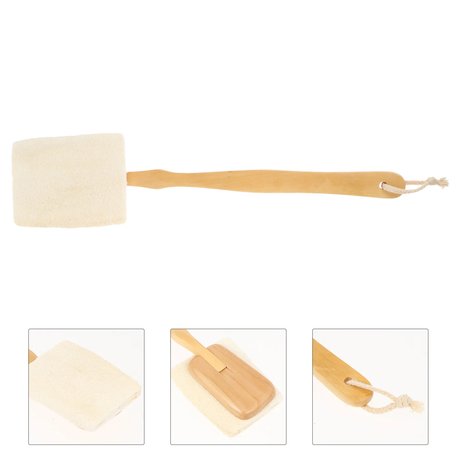 

Exfoliating Bath Brush with Long Handle Loofah Shower Body Scrub Cleaner for Hard to Reach Areas Smooth Healthy Radiant Skin Use