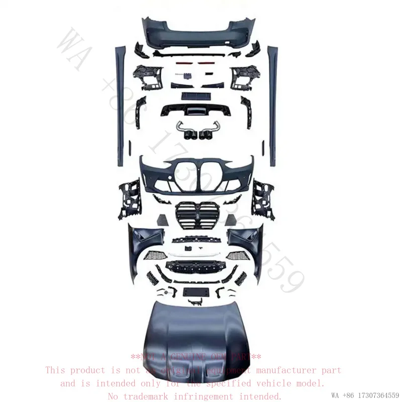 Body Kit for BMW 3 Series 2023-NOW G20/G28 Lci Upgrade M3 Bodykit pp Material Front Grille Hood Fender Rear Bumper