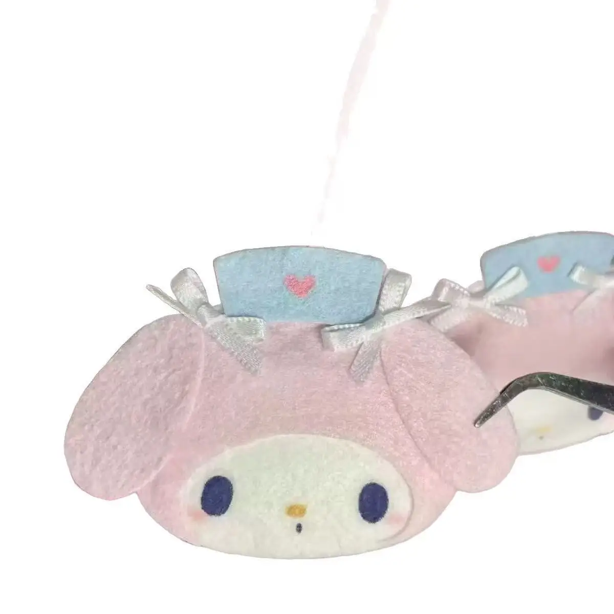 사랑스럽고 귀여운 소녀 백팩 참, 학교 가방 펜던트 액세서리, 예쁜 마이 멜로디 핑크 작은 양 & 헬로 키티 키체인