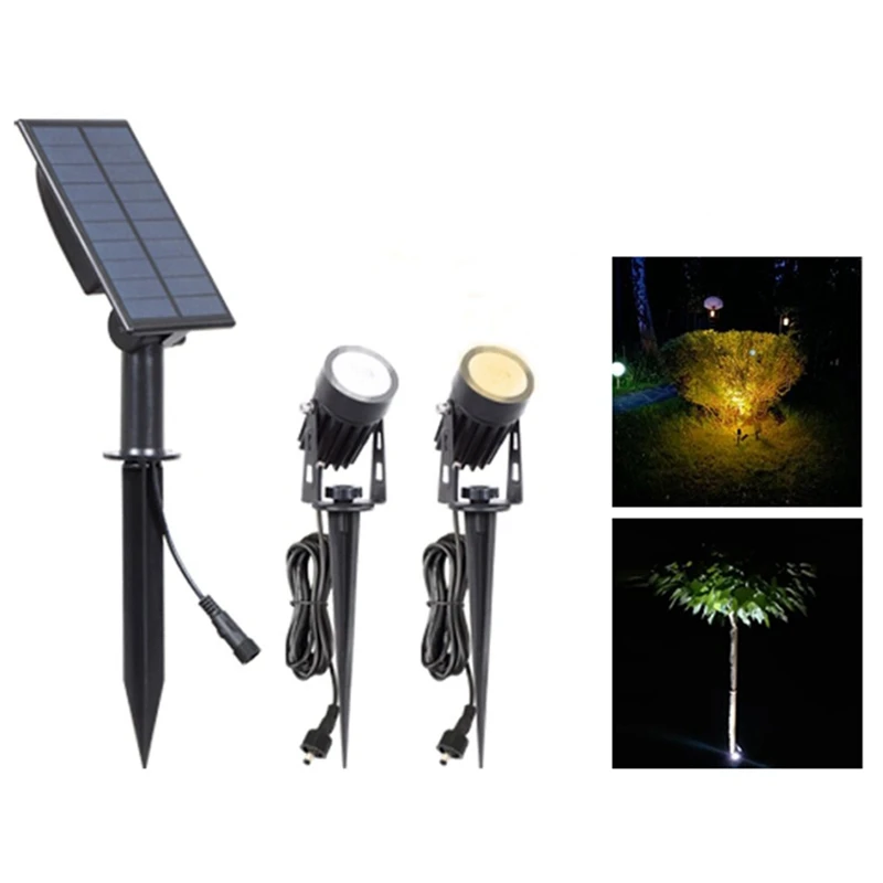 Solar Garden Spot Lights, T-SUNRISE LED Solar Light Outdoor Waterproof Auto ON/Off For Garden, Driveway