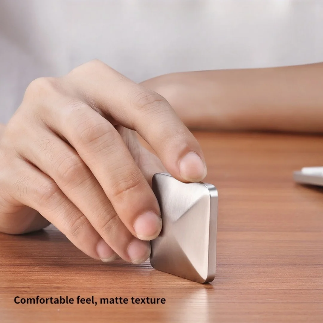 Flipo Flip Desk Fidget Toy Alloy Square Hexagonal Rotating Kinetic Spinner Anti-Stress Relief for Office Use Suitable for Adults