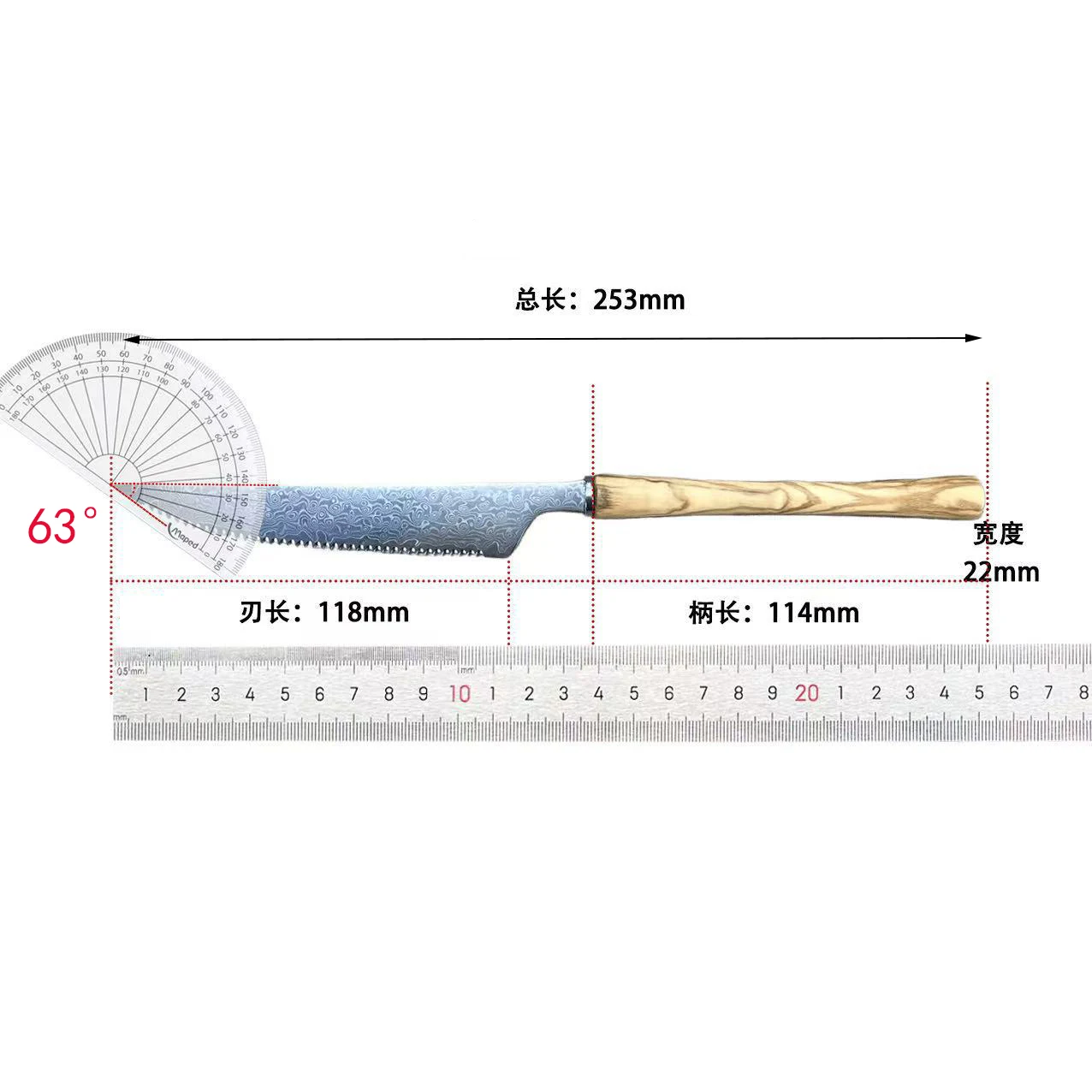 2 PCS Knives Set 67-layers Damascus Steel Blade Olive Wood Handle Steak Fork Barbecue Handmade Forged Kitchen Knives Gift Box