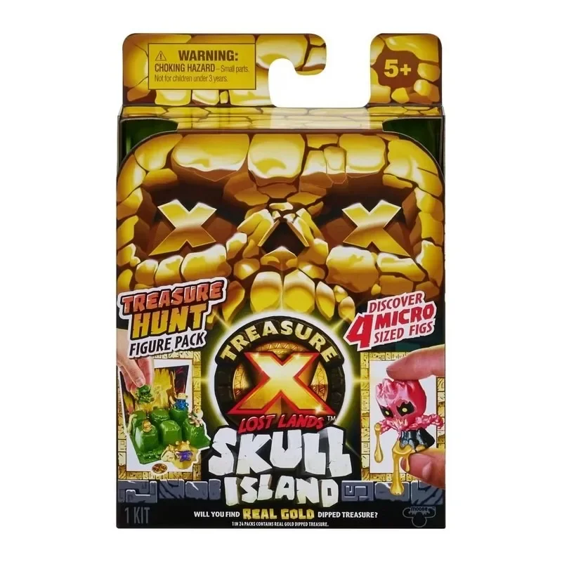 

Treasure Box Alien Hunter Mini Figures Pack Skull Island Discover Micro Figurines Collection FunnyToys Kids Gifts