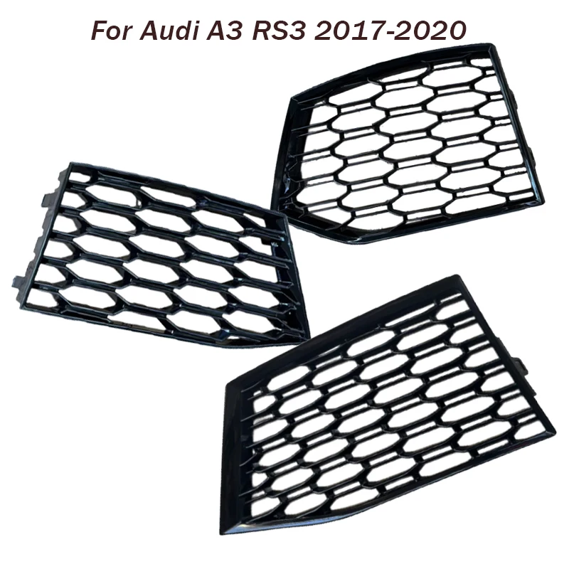 

Car Fog Light Cover For Audi A3 RS3 2017 2018 2019 2020 Honeycomb Fog Lamp Frame Grille Accessories