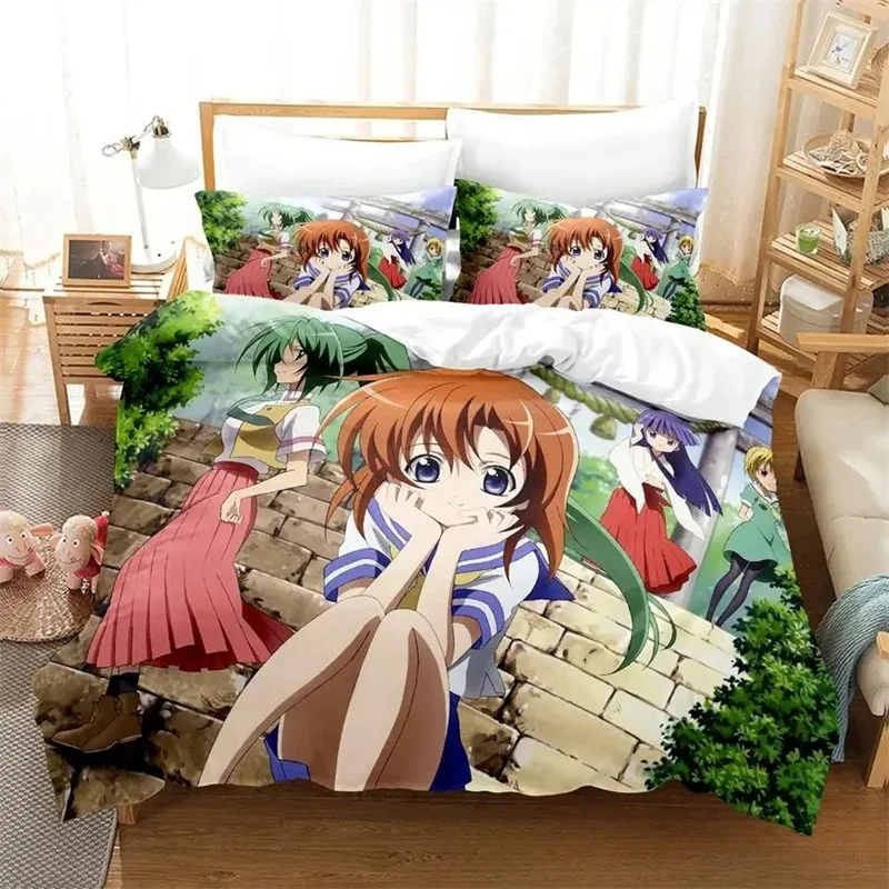 3D Printed Higurashi When They Cry Bedding Sets exquisite bed supplies set duvet cover bed comforter set luxury birthday gift