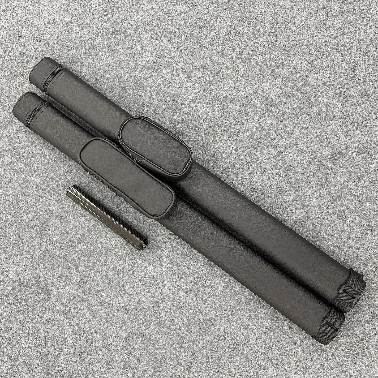 Etui-rigide-pour-queue-de-billard-avec-exterieur-texture-et-poche-zippee-pour-support-de-reparation-de-queue-de-billard
