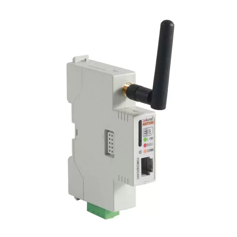 Terminal de Transferência de Dados de Gateway Inteligente Acrel Awt100 4g Wifi Lora Ethernet Lorawan Comunicação Rs485 Modbus-rtu