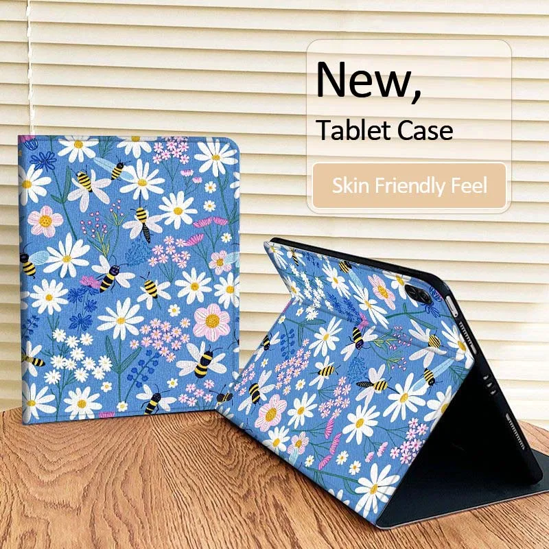 Fresh Flower Illustration Tablet Case For Honor Tab Pad 6 7 8 9 X8 V7 V8 X9 13 X8a X9a Pro 10 Magic GT GT2 10.1 13.3 Inch