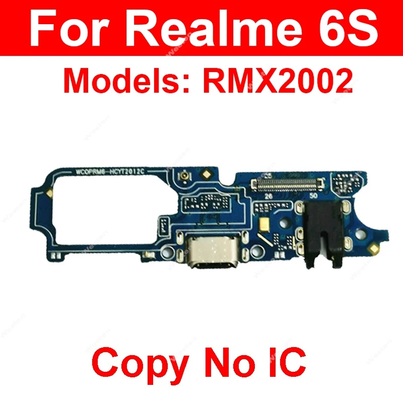 For Realme 6 6i 6S 6 Pro 6Pro USB Charger Board Dock USB Charging Jack Port Connector Board Flex Cable Parts