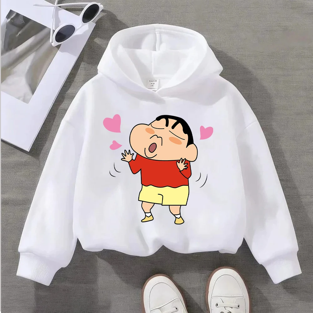 

Спортивная одежда с капюшоном Xiaoxin The Crayon Cartoon Character, коллекция Осень/Зима 2026, из чистого хлопка, для детей и взрослых, семейный стиль, повседневная