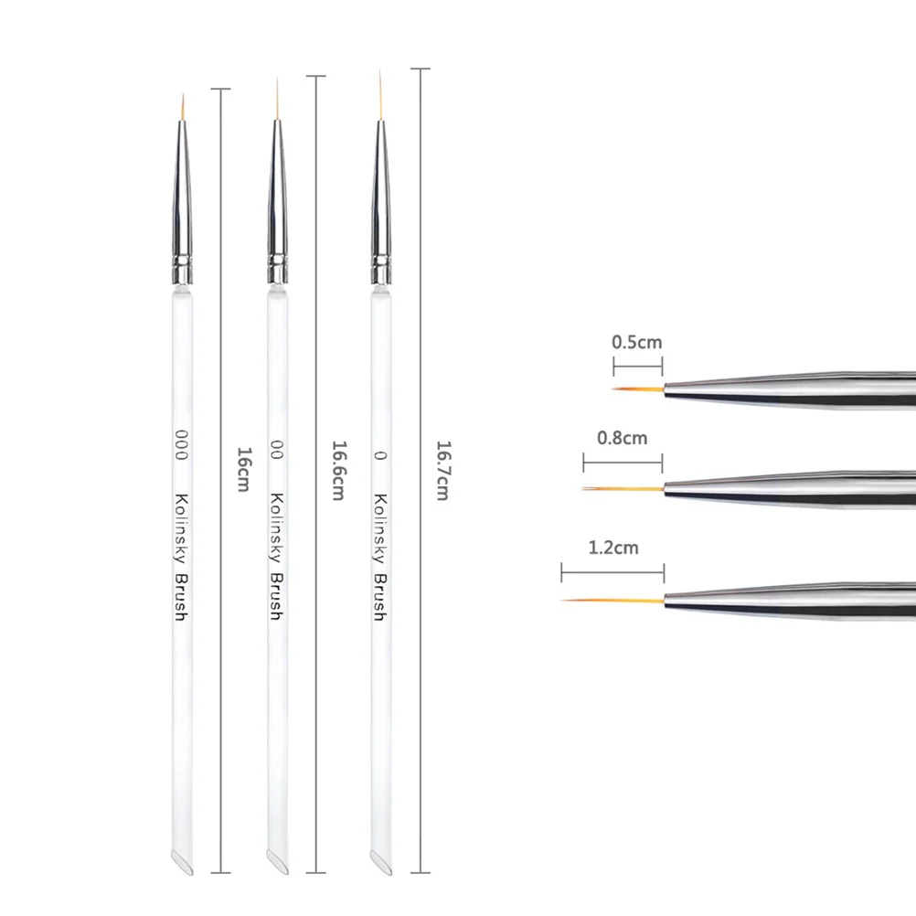 6 szt. Dwustronnych pędzli do zdobienia paznokci, wysokiej jakości materiały, łatwe w użyciu, przenośne akcesoria do zdobienia paznokci, idealny prezent dla początkujących i...
