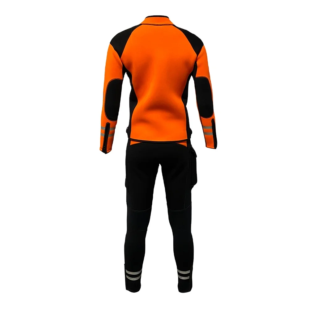 Custom split-type wet suit for water rescue 3mm Neoprene