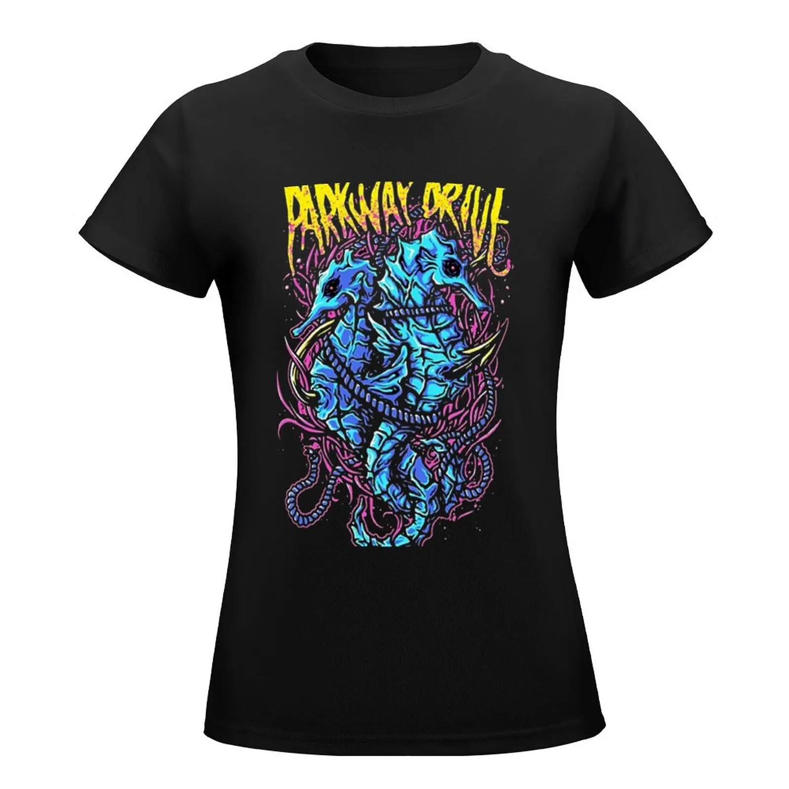 parkway drive band fan art T-Shirt blanks summer clothes summer top Blouse Women clothes