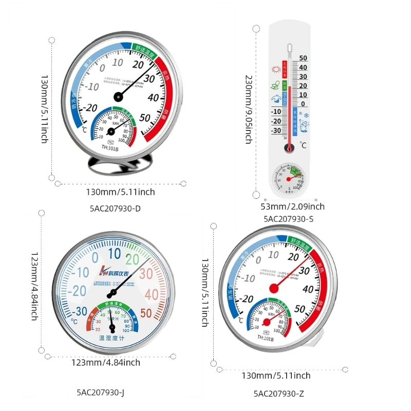Thermometer Hygrometer for Indoor Outdoor High Temperature Humidity Detector Meter Dropship