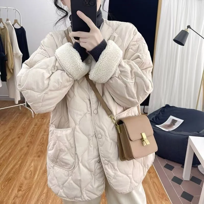 

Парки женские до колена из био-хлопка, регулируемый шнурок с клапаном и карманом, повседневные, прочные, функциональные, спортивные, практичные, 2025 г.