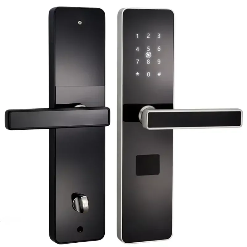 Stainless Steel Smart Door Lock, Keypad & RFID Card Digital Lock for Hotel & Apartment