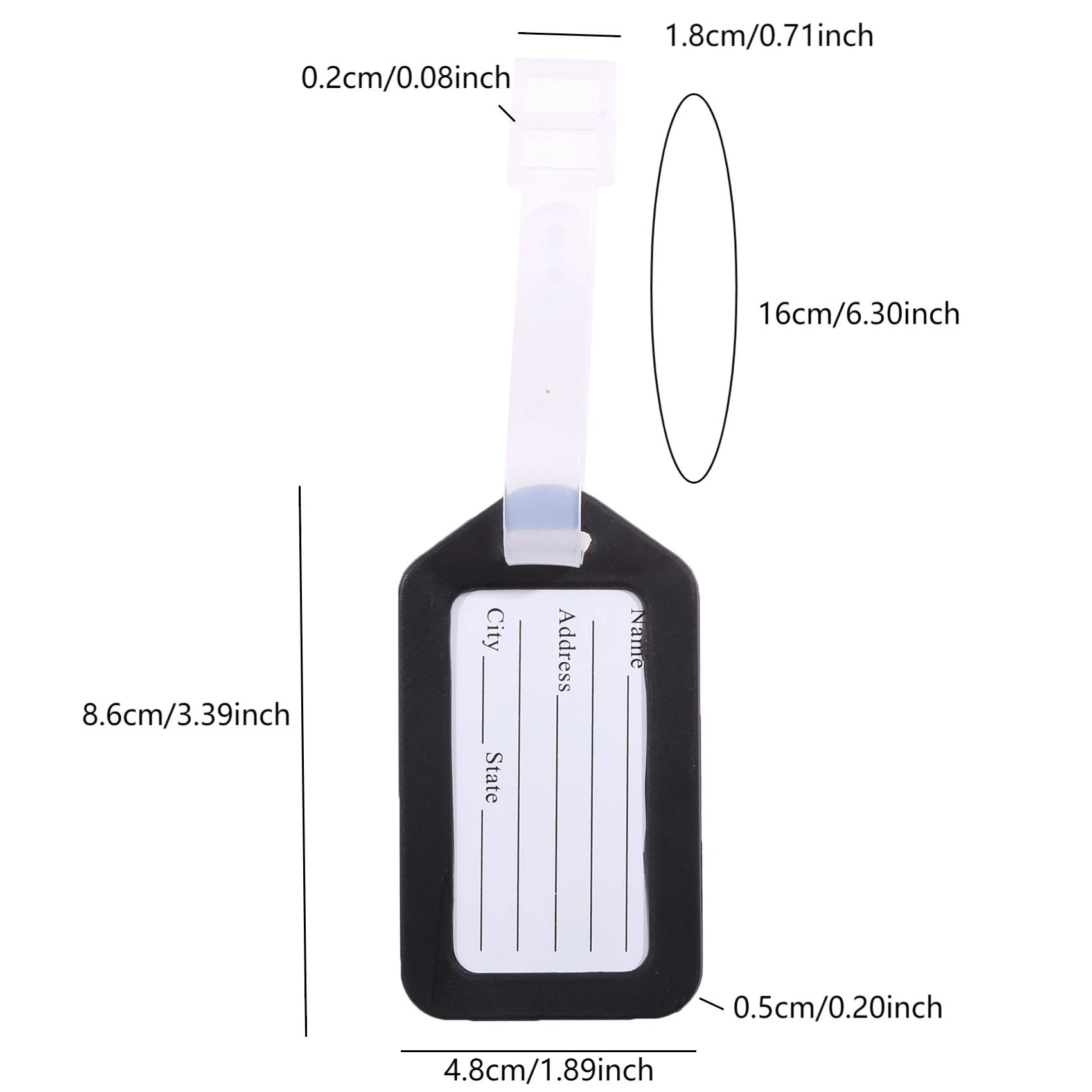 1-10PCS Luggage Tag Boarding Shipping Plastic Baggage Tags Travel Accessory Women Men Suitcase ID Address Name Holder Bag Label view 6
