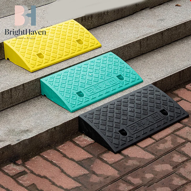 

1Pc Plastic Kerb Ramp Non-Slip Threshold Ramp 30/40/50MM Height For Cars Bicycles Wheelchairs Going Uphill Smooth Transitions