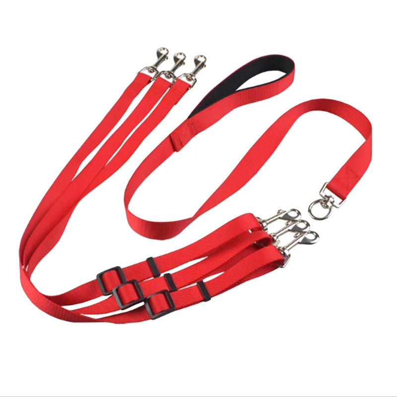 Cinturón para mascotas 3 en 1 de calidad para el hogar, correas para perros múltiples, correa de nailon desmontable ajustable para perros con mango acolchado