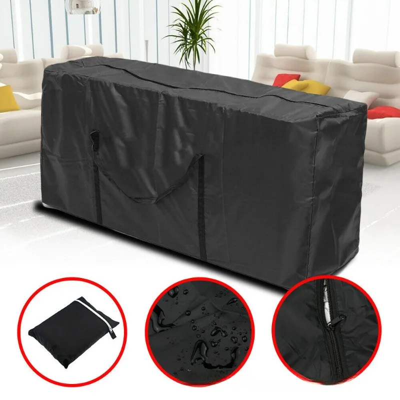 Outdoor Furniture Storage Bag Dust Bag Black 210D Oxford Cloth Christmas Storage Bag Sun Protection