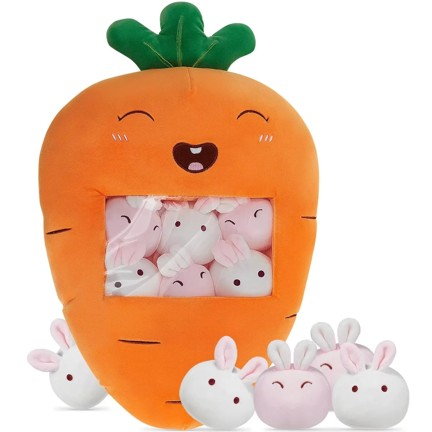 

8-IN-1 Cute Throw Pillow Stuffed Toys,Sofa Chair Decorative Pillow