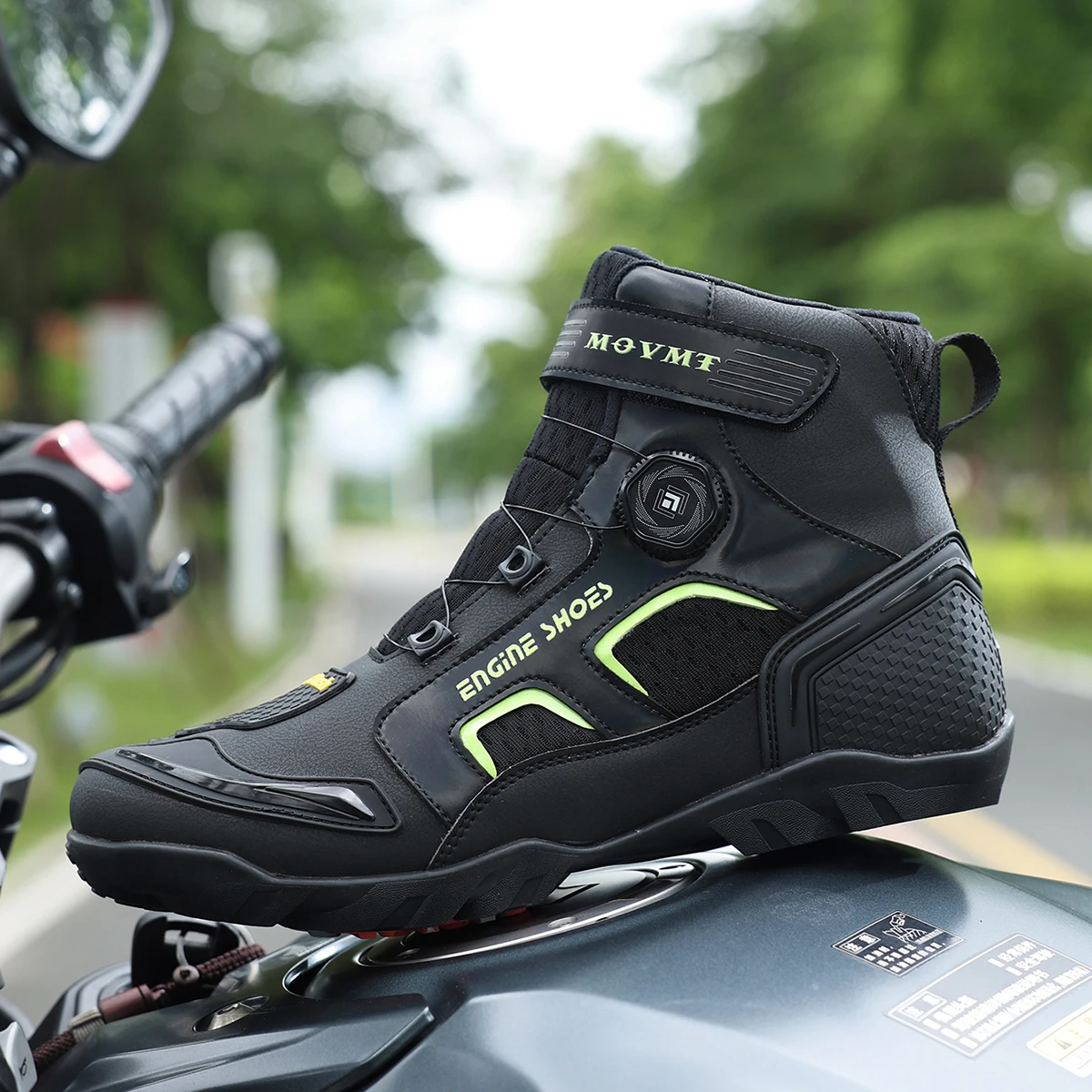 New Motorcycle Boots Men Leather Motos Breathable Anti Slip Wear-resistant Riders Boots Motorbike Racing Ankle Length Shoes image 5