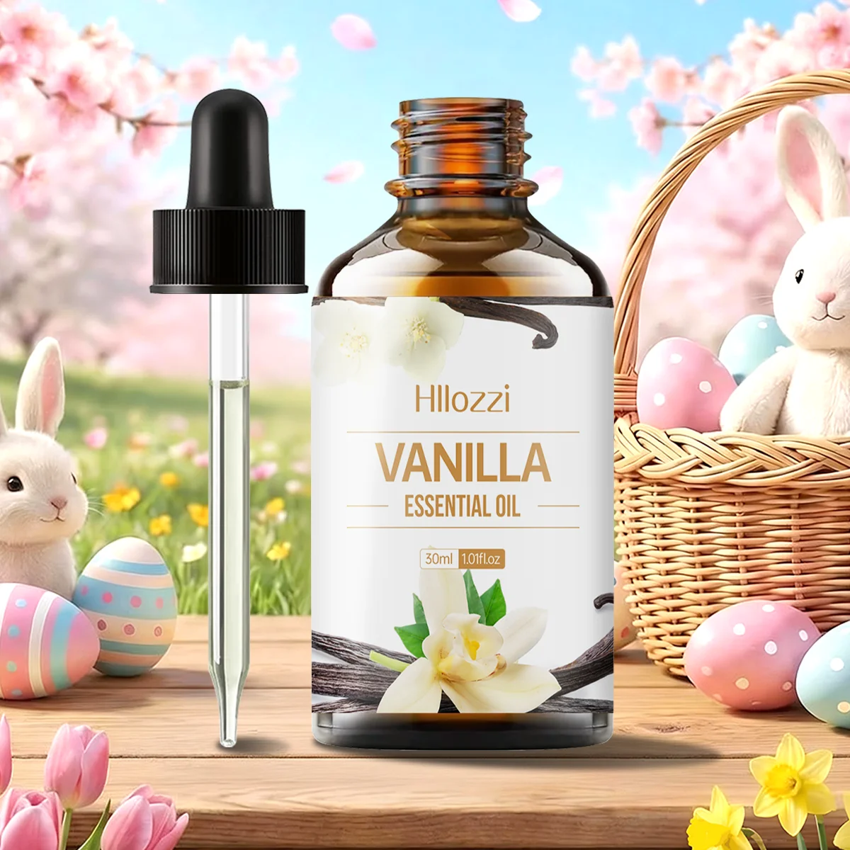 30ml-10ml Vanilla plant extract essential oil, suitable for face and body, moisturizing massage oil, bath, nail, hair