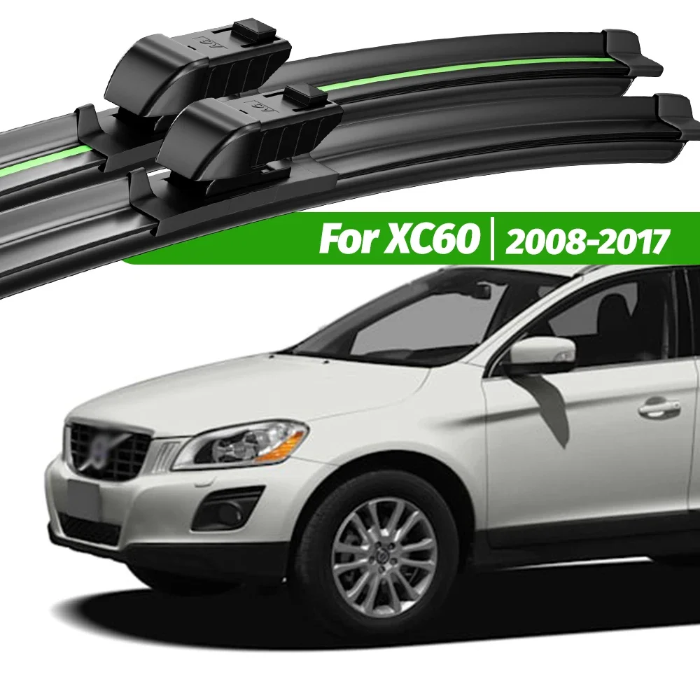 

For Volvo XC60 2008-2017 2pcs Front Windshield Wiper Blades 2010 2011 2012 2013 2014 2015 2016 Windscreen Window Accessories