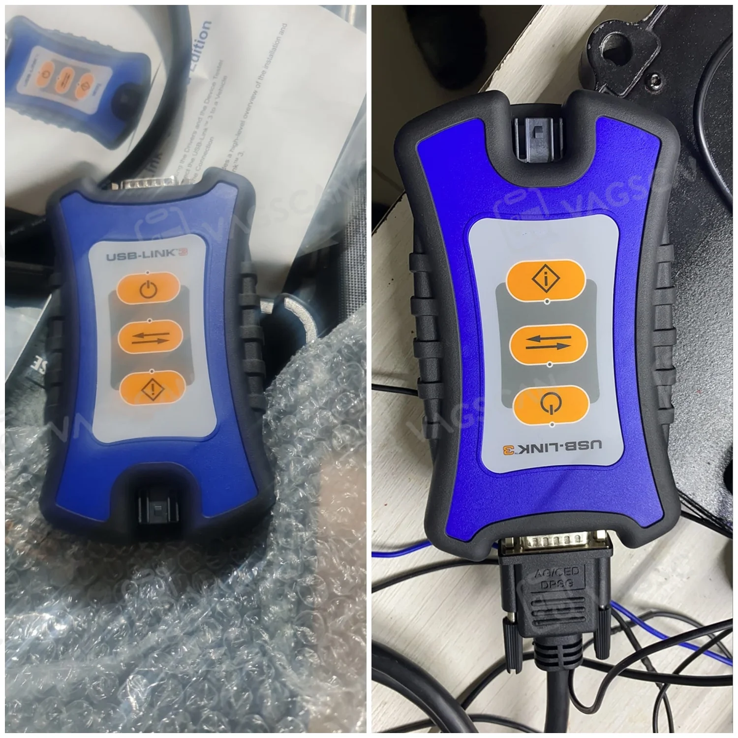 For USB Link 3 N3 Interface Heavy Duty Truck Diesel Diagnostics Detector for Vocom IS、UZU Diagnostic Tool