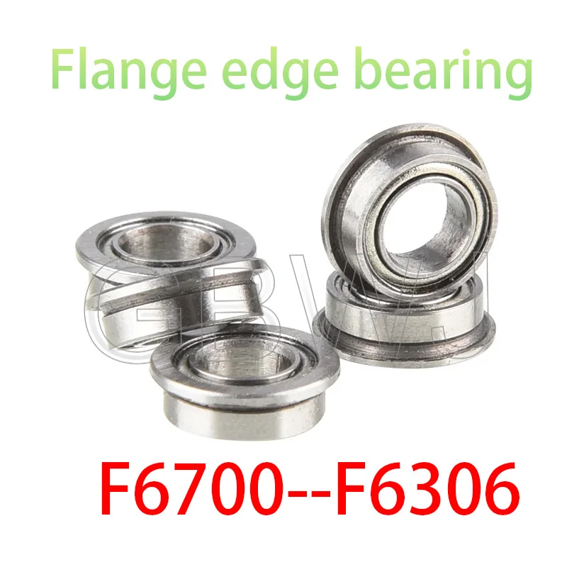 1PC Flange Bearing With Retaining Edge F6700 F6701 F6300 F6301 F6302F6304 F6305 F6306