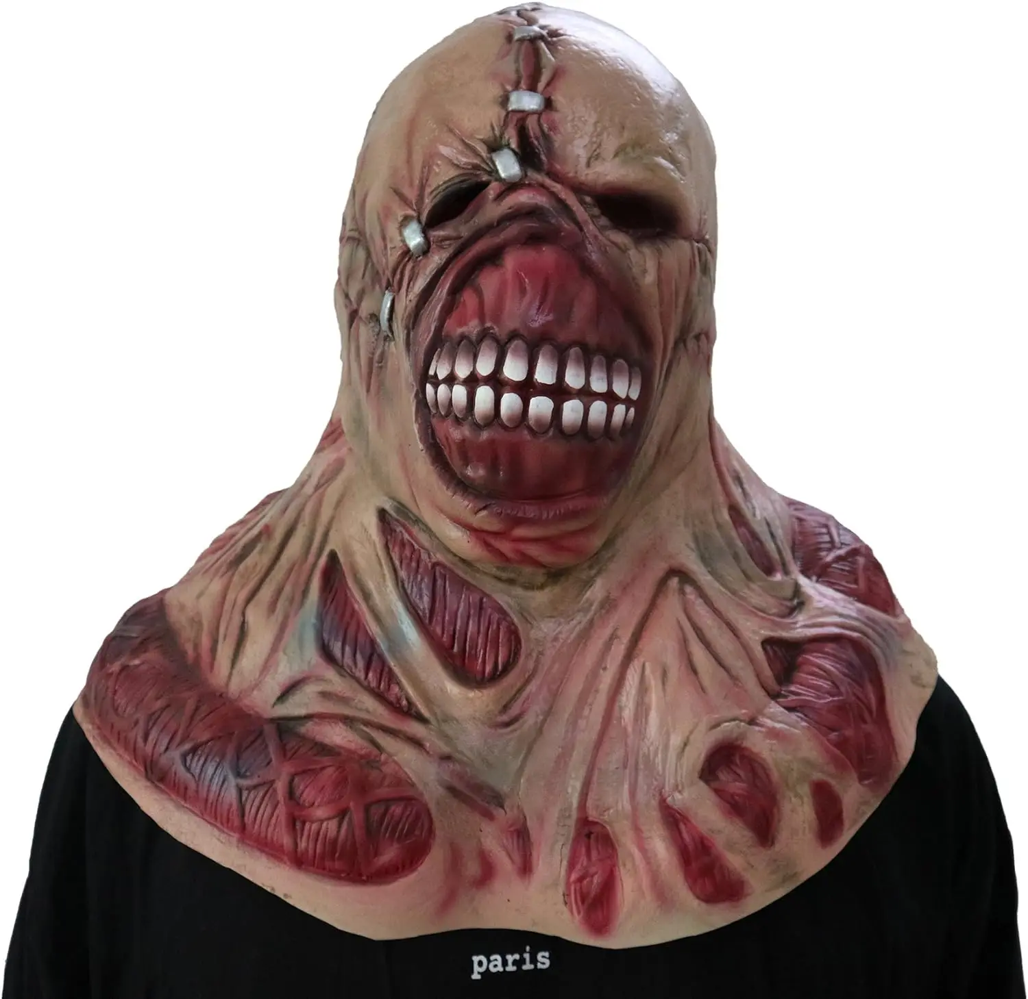 Costume Props Horror Movie Latex Masks Halloween Zombie Mask Scary Tyrant Horror Mask Cosplay Nemesis