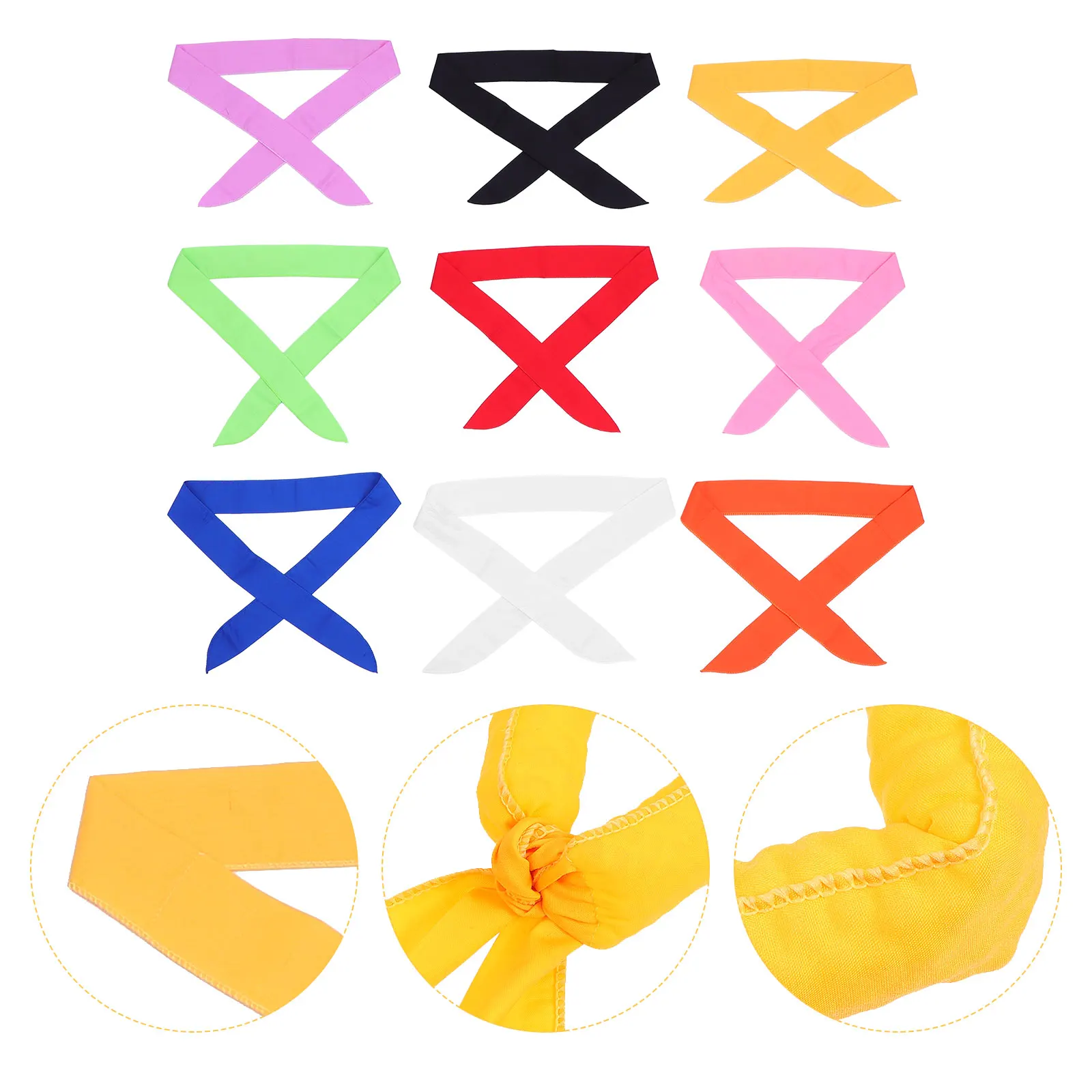 

9pcs Sports Ice Scarfs Quick Dry Chilling Scarf Outdoor Chilling Neck Wrists Head Golf Outdoor Towel Accessories
