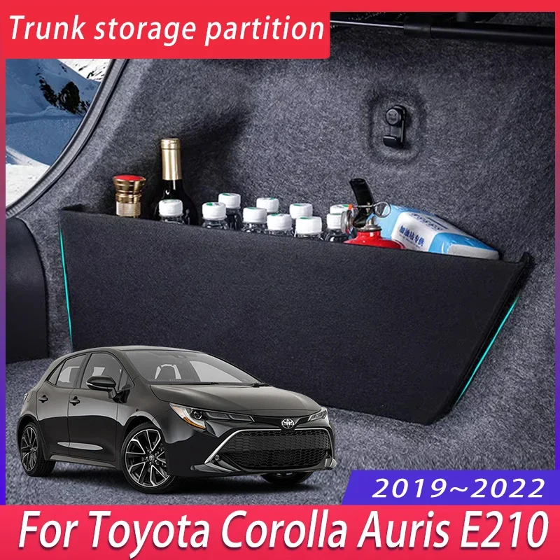 For Toyota Corolla Auris E210 2019~2022 Thickening Trunk Storage Partition Multifunction Storage Box Auto Interior Accessories