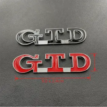 3D kovová písmena GTD s písmeny na zadní stranu kufru auta, emblém pro Volkswagen VW Golf 7 6 5 4 GTI, nálepka MK2 MK4 MK5 MK6 MK7, příslušenství 8 nejlepší prodej Emblém VW Golf MK2 - №3
